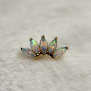 Opal Marquise Cluster