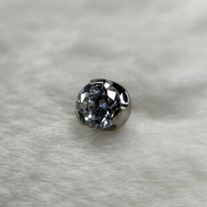 Round Prong Clear Gem