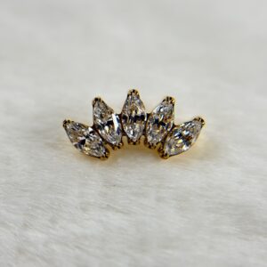 5 marquise gold