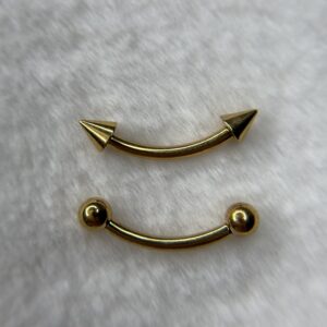 Gold Curved Barbell